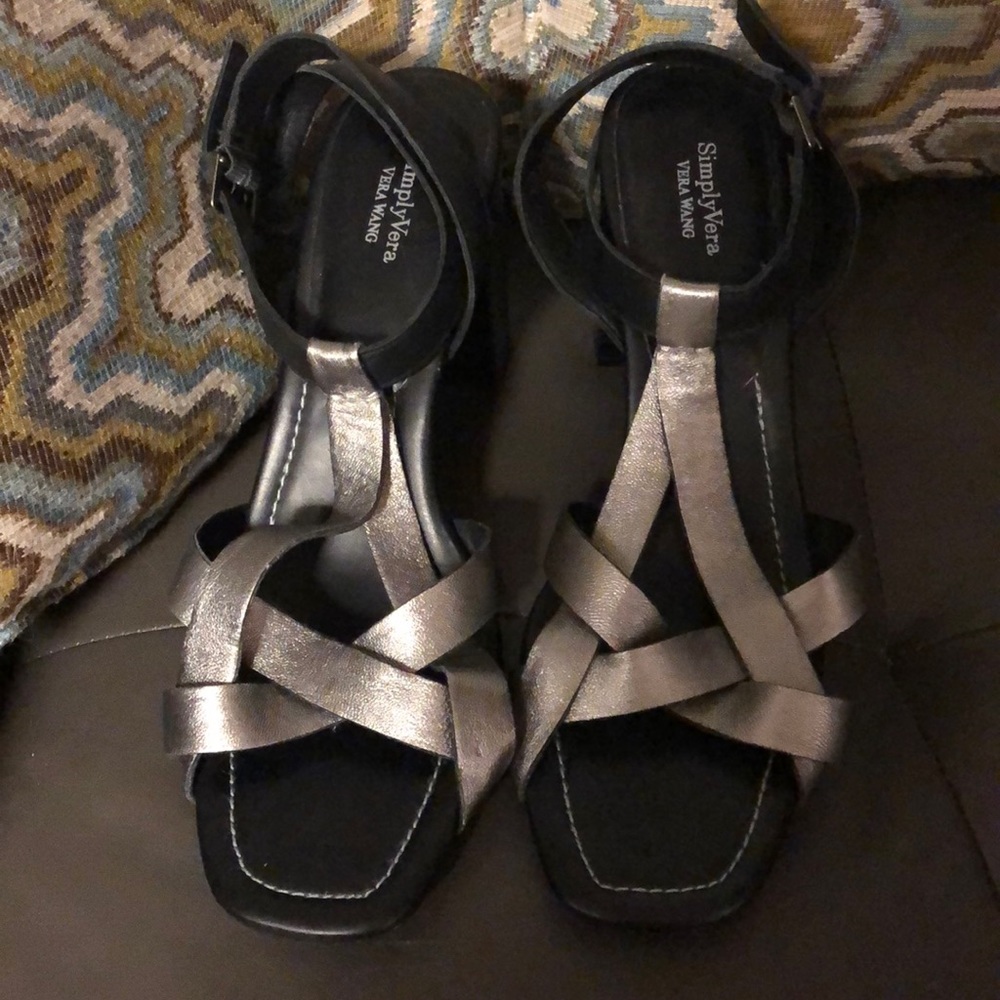 Really Cute Silver Simply Vera Wang 3.5 inch Heels